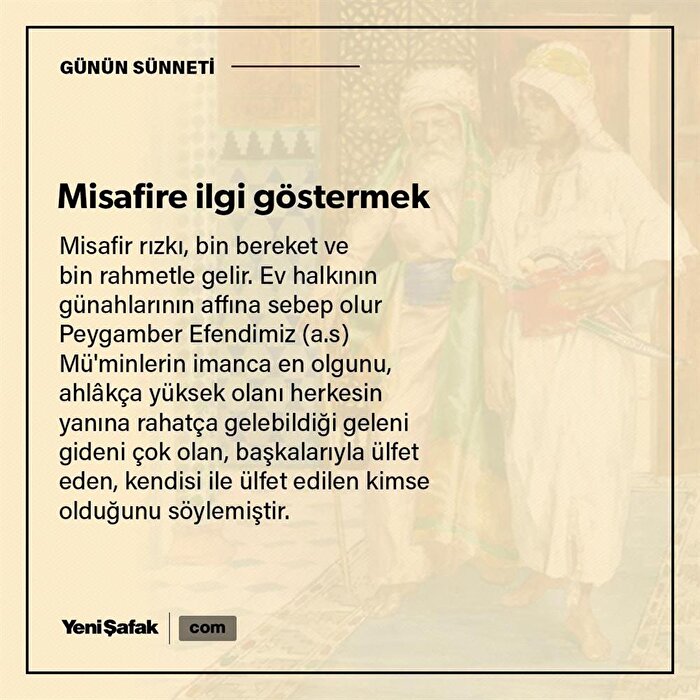 Misafire ikramda bulunmak