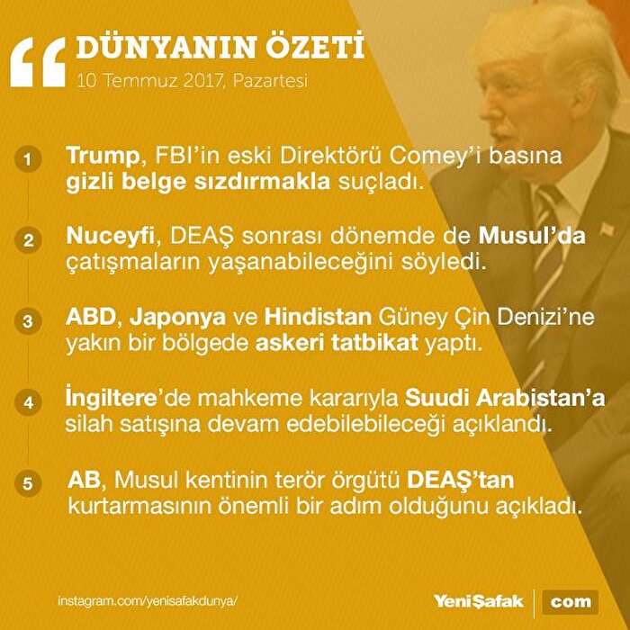 Trump Tan Comey E Suclama Gizli Belgeleri Basina Sizdirdi Infografikler Yeni Safak