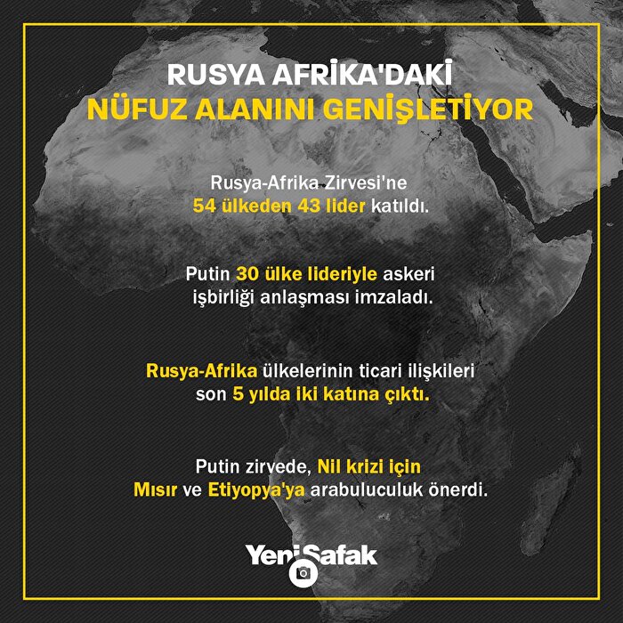 Rusya Afrika'daki nüfus alanını genişletiyor