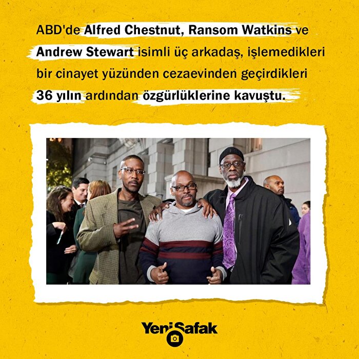 'Pardon' filmi ABD'de gerçek oldu: Suçsuz yere 36 yıl hapis yattılar