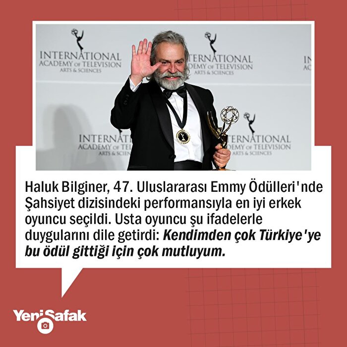 Haluk Bilginer'e Emmy Ödülü