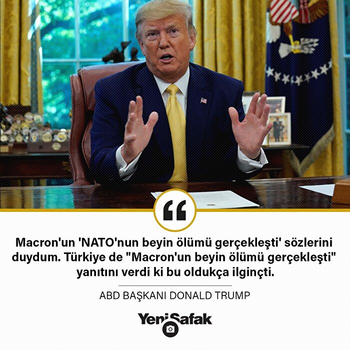 Trump'tan Macron'a 'Türkiyeli' yanıt