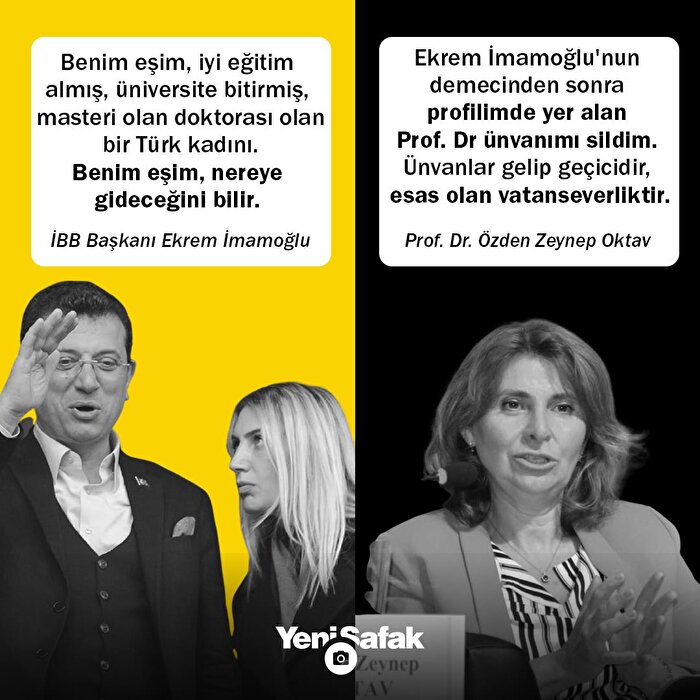 İmamoğlu'na 'profesör' protestosu