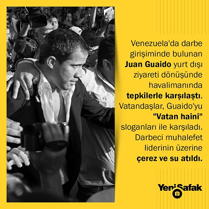 Guaido'ya havaalanında