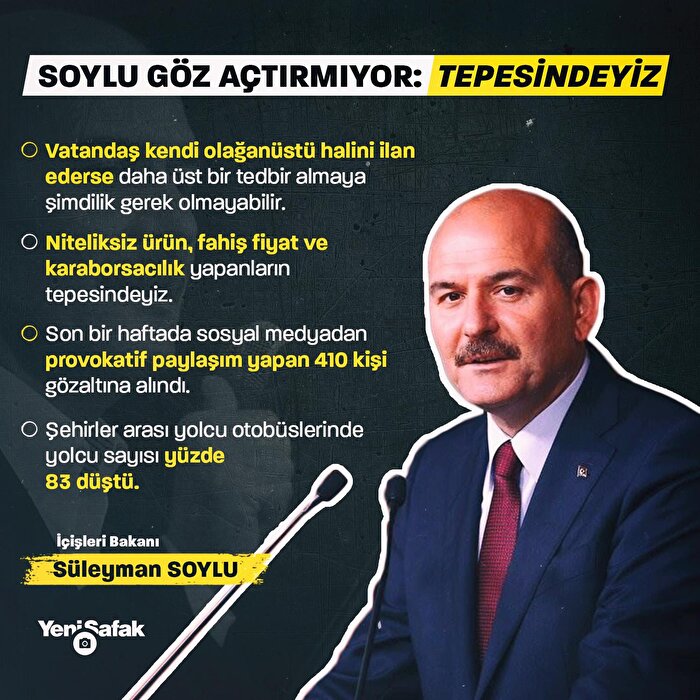 Soylu göz açtırmıyor: Tepesindeyiz