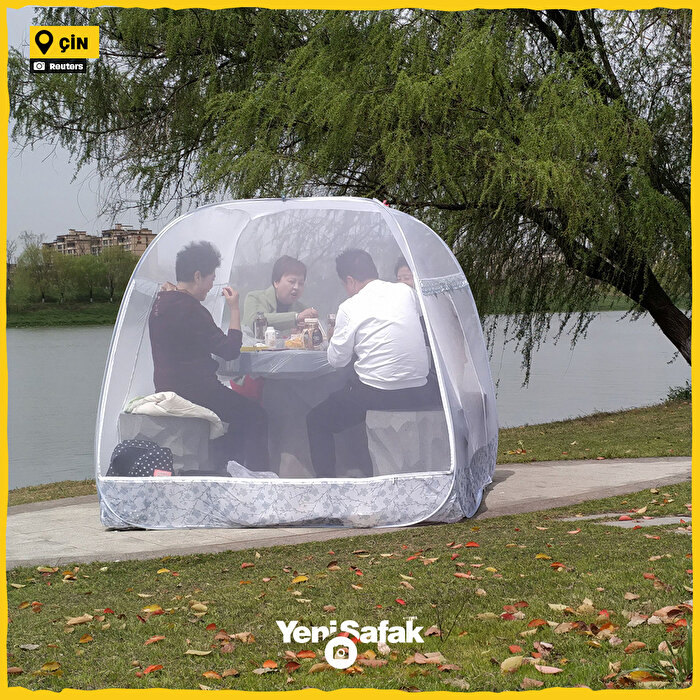 Çin'de ilginç piknik yöntemi