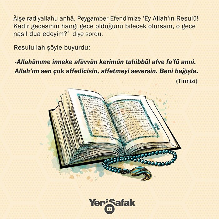 ''Allah'ım sen çok affedicisin, affetmeyi seversin''