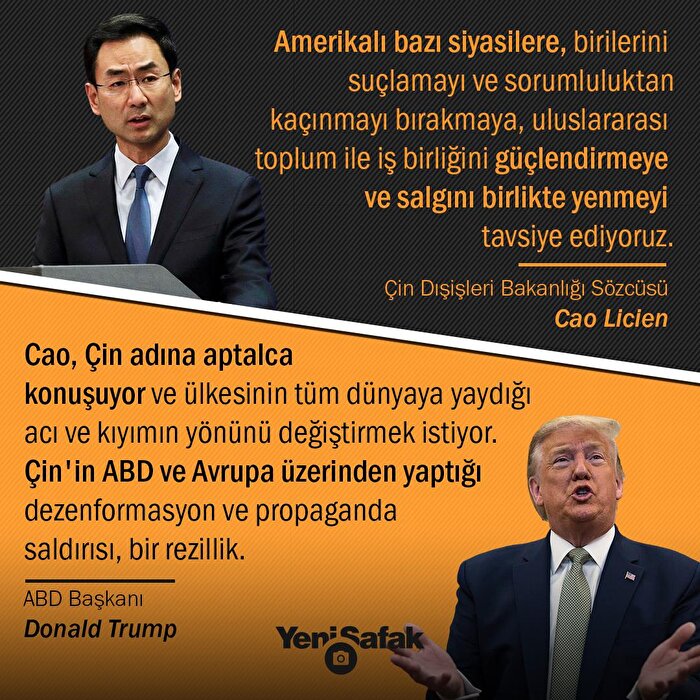 Trump: Çin'in ABD ve Avrupa üzerinden yaptığı dezenformasyon ve propaganda saldırısı, bir rezillik