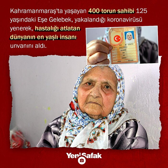Koronavirüsü yenen dünyanın en yaşlı insanı Türkiye'den