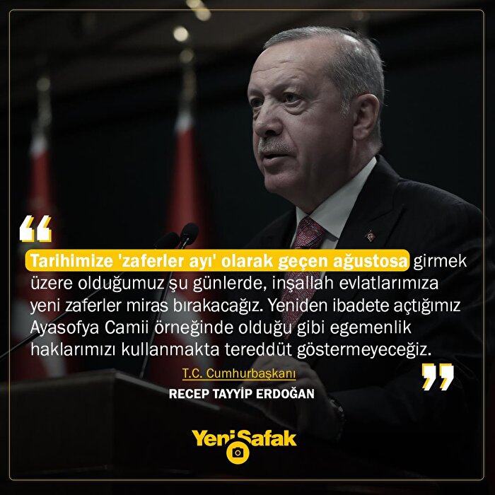 Cumhurbaşkanı Erdoğan'dan önemli mesaj