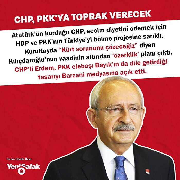 CHP, PKK'ya toprak verecek