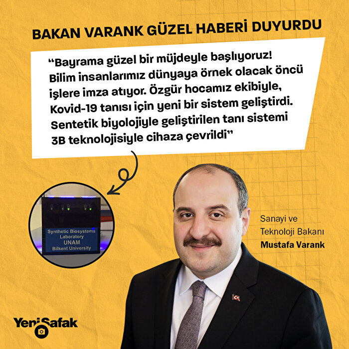 Bakan Varank 'bayrama güzel bir müjdeyle başlıyoruz' diyerek duyurdu