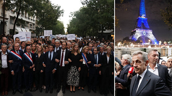 <p>Fransa'nın başkenti Paris'de İsrail'e destek yürüyüşü düzenlendi. </p>