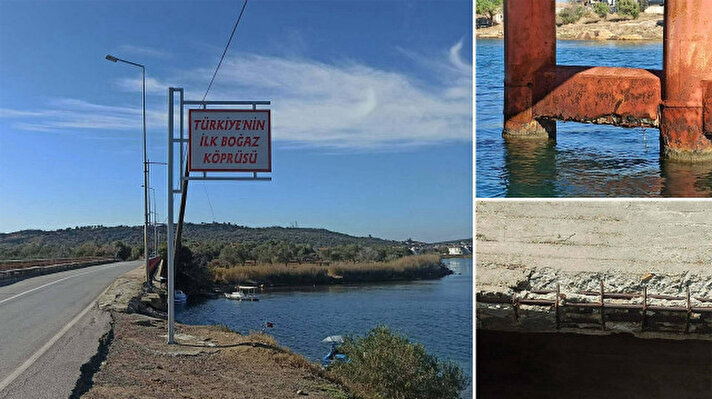 <p>İnşaat Mühendisleri Odası Ayvalık Temsilciliği tarafından hazırlanıp, Ayvalık Kaymakamlığı, Balıkesir Büyükşehir Belediyesi ve Karayolları Bölge Müdürlüğü'ne gönderilen raporda, tehlikeye dikkat çekilip, "Alibey Adamıza tek ulaşım sağlayan köprü için acilen çözüm üretilmesi gerekmektedir" denildi.</p>