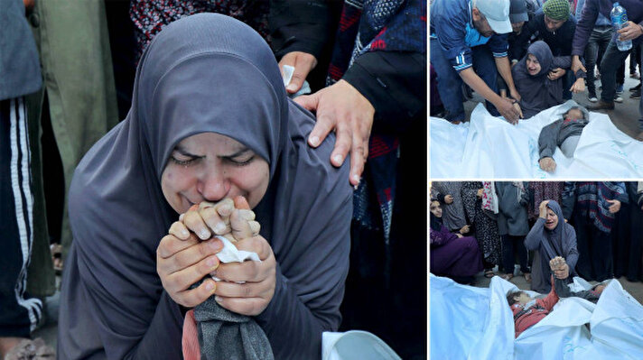 <p>İsrail'in Gazze Şeridi'nin orta kesimindeki Nuseyrat Mülteci Kampı'na düzenlediği saldırı sonucu hayatını kaybeden Cihan ve Ahmed Nasır, Deyr Balah kentindeki Aksa Şehitleri Hastanesine getirildi. </p>