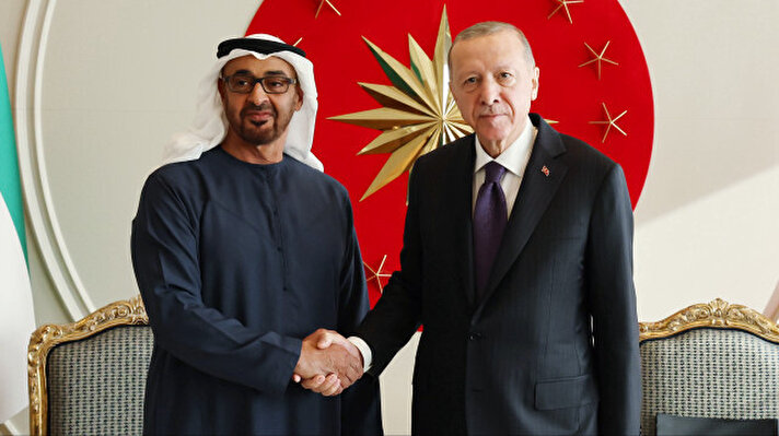 <p>الرئيس أردوغان يلتقي الشيخ محمد بن زايد</p>
