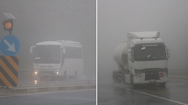 <p>İstanbul ve Ankara'yı birbirine bağlayan Bolu Dağı'nda sis etkili oldu.&nbsp;</p>