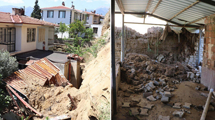 <p>​Mehmet Akif Ersoy Mahallesi 265 Sokak'ta 4 evin olduğu bölgede, 5 Haziran'da sağanak sırasında heyelan meydana geldi.</p><p><br></p>