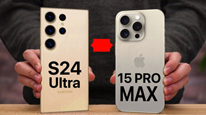 <p>Galaxy S24 Ultra iPhone 15 Pro Max karşılaştırması</p>