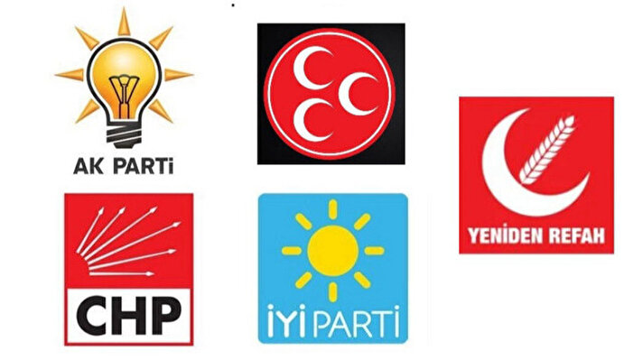 <p>AK Parti, CHP, MHP, İYİ Parti, Yeniden Refah Partisi İzmir belediye başkan adayları</p>