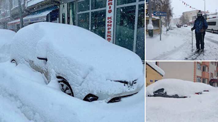 <p>Geçen hafta Sibirya soğuklarını yaşayan Ardahan, pazartesi gününden itibaren kar yağışının etkisine girdi.&nbsp;</p>