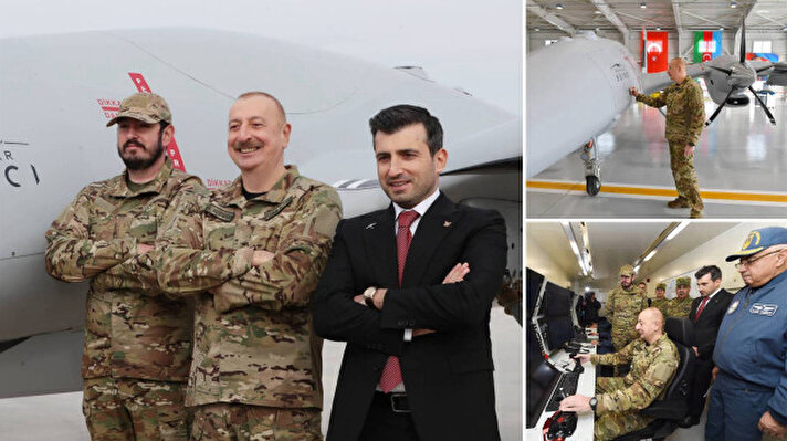 <p>Azerbaycan Cumhurbaşkanlığından yapılan açıklamaya göre Aliyev, Azerbaycan Hava Kuvvetlerine ait tesisi ziyaret etti.</p>