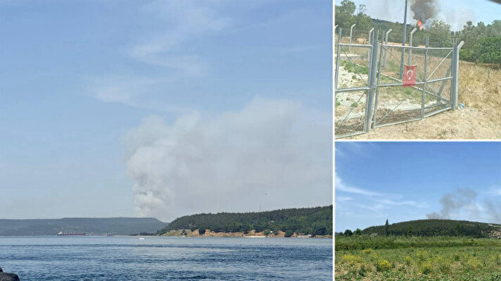 <p>Bölgeden yükselen dumanları fark eden çevredekiler, durumu orman ekiplerine bildirdi.&nbsp;</p>