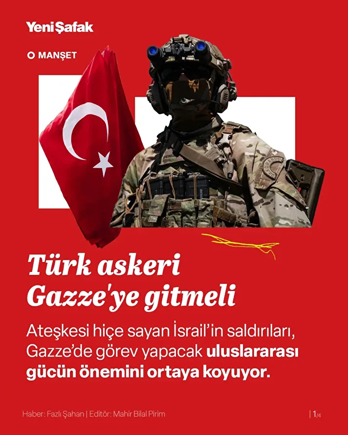 Ateşkesi hiçe sayan işgalcilerin saldırıları, Gazze’de görev yapacak uluslararası gücün önemini ortaya koyuyor.