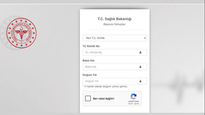 <p>Sağlık Bakanlığı Başvuru Sonuçları</p><p><br></p>