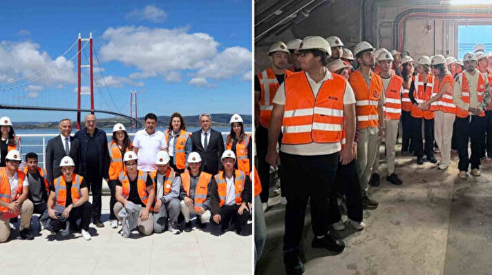 <p>Manisa Celal Bayar Üniversitesi(MCBÜ) Mühendislik ve Doğa Bilimleri Fakültesi inşat mühendisliği bölümü öğrencileri, dünyanın en uzun orta açıklıklı asma köprüsü olan 1915 Çanakkale Köprüsü'ne teknik bir gezi düzenledi.</p>