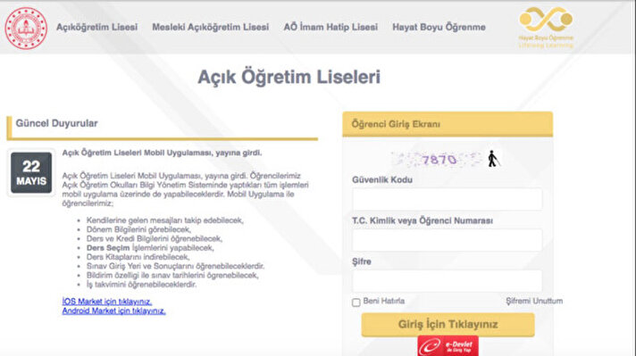 <p>AÖL sınav giriş yerleri</p>