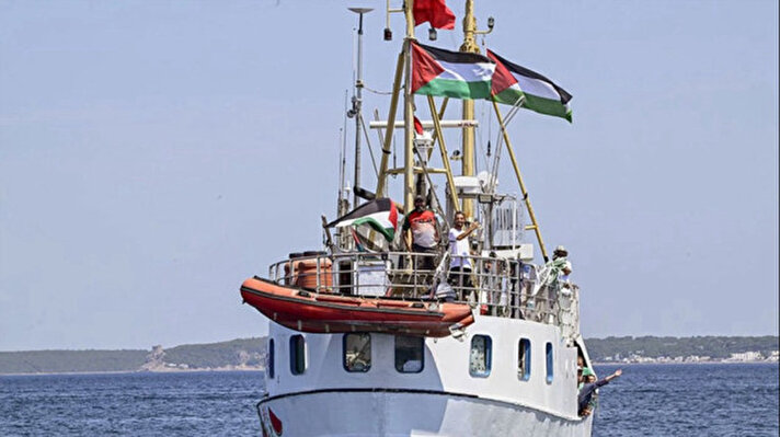 <p><strong><em><u>Gazze'ye yardım için yola çıkan Hanzala gemisi</u></em></strong></p>