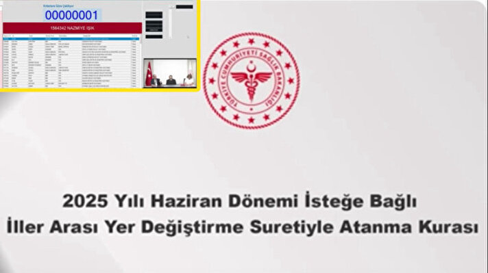 <p>Sağlık Bakanlığı iller arası tayin sonuçları</p>