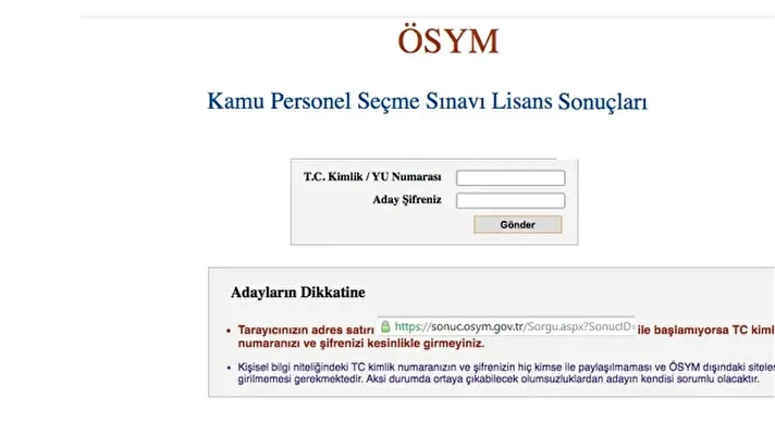 <p><strong><em><u>Kamu Personeli Seçme Sınavı Alan Bilgisi ve Genel Yetenek- Genel Kültür sınav sonuları</u></em></strong></p>