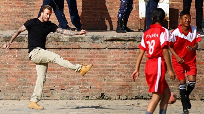 Beckham Nepal'de vurdu