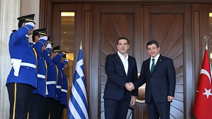 Greek Prime Minister Alexis Tsipras in Ankara