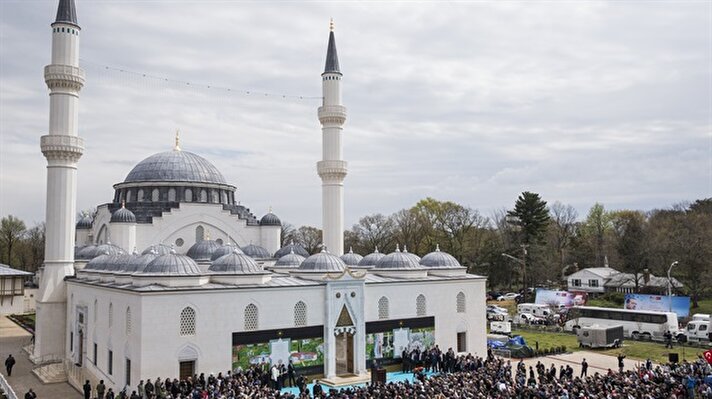 أردوغان يفتتح رسميًا المجمع الإسلامي الأمريكي بالولايات المتحدة