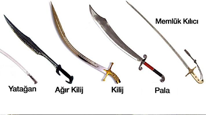 Diriliş Ertuğrul dizisinde kullanılan kılıçlar Türk tarihinde yeri olan kılıçlardan esinlenerek özel olarak yapıldı. 