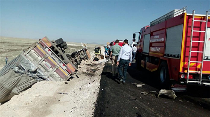 حادث سير مروع في ولاية كونيا وسط تركيا
