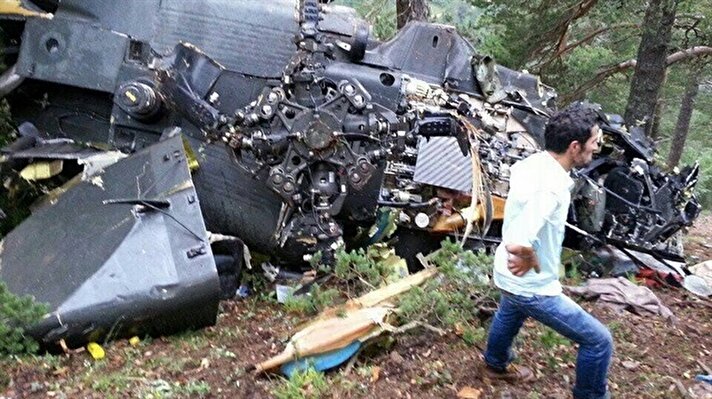 Giresun'da askeri helikopter düştü