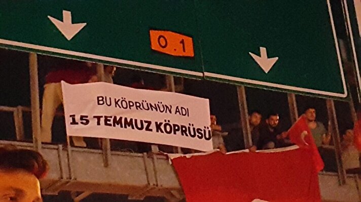 Boğaziçi Köprüsü’nde demokrasi nöbeti