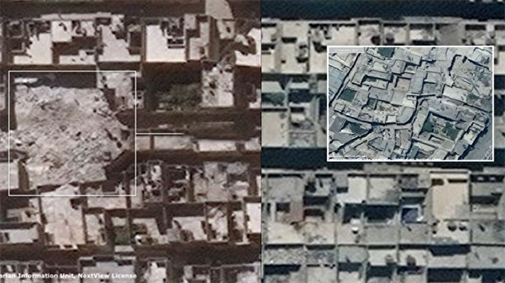 Birleşmiş Milletler (BM), Suriye'de çatışmaların sonlandırılması anlaşmasının sona ermesinden sonra Halep kentinde 18 Eylül-1 Ekim arasında artan çatışmalar nedeniyle meydana gelen yıkımların uydu fotoğraflarını yayımladı.