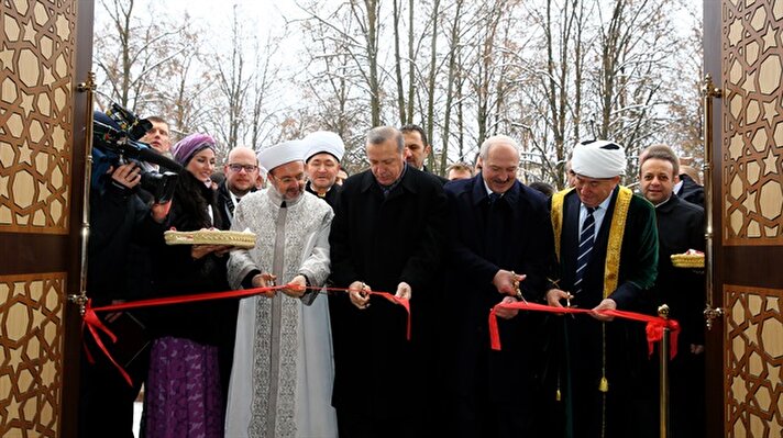 Turkish President Erdoğan attends opening ceremony of the Minsk Mosque in Belarus 