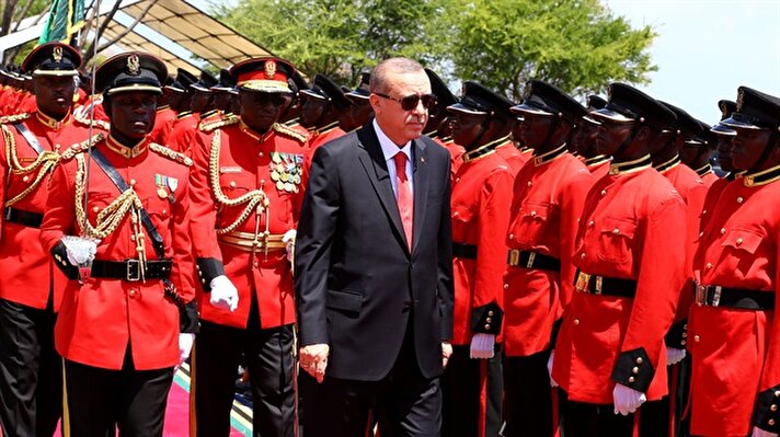 President Erdoğan arrives in Tanzania