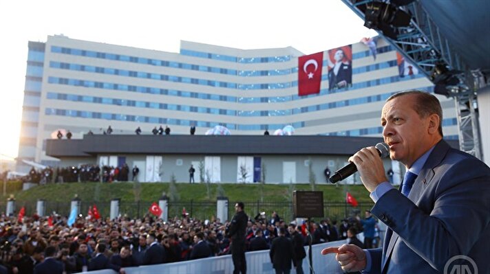 أردوغان يفتتح أول مدينة طبية في تركيا