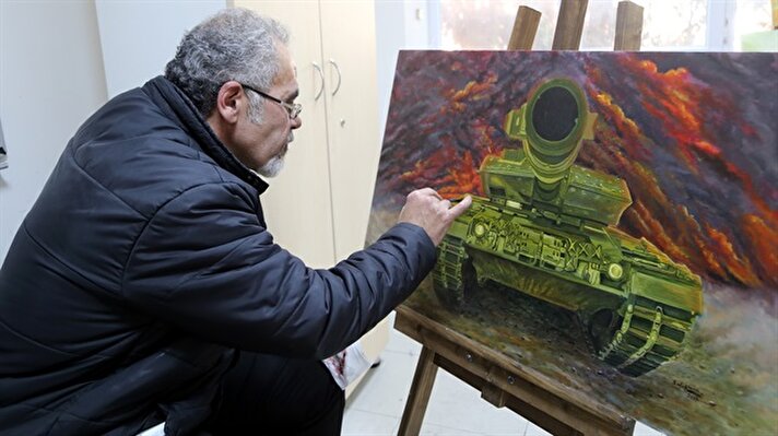 Suriye'nin Halep kentinde 4 yıl önce yaşanan çatışmada, tüm yakınlarını kaybettikten sonra Hatay'a yerleşen 50 yaşındaki ressam Vişo, sığındığı Türkiye'de hayata tutunmaya çalışıyor.

