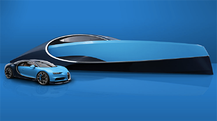 Dünyanın en hızlı otomobillerini üreten Bugatti firması denize açılmaya hazırlanıyor.