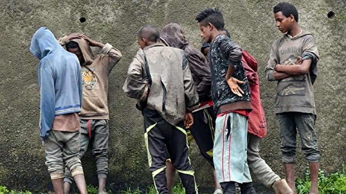 Destitute Ethiopians fight for survival