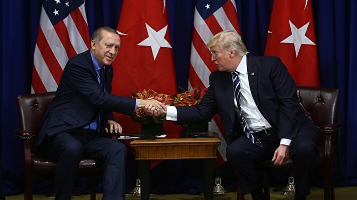 Cumhurbaşkanı Erdoğan ile Trump bir araya geldi