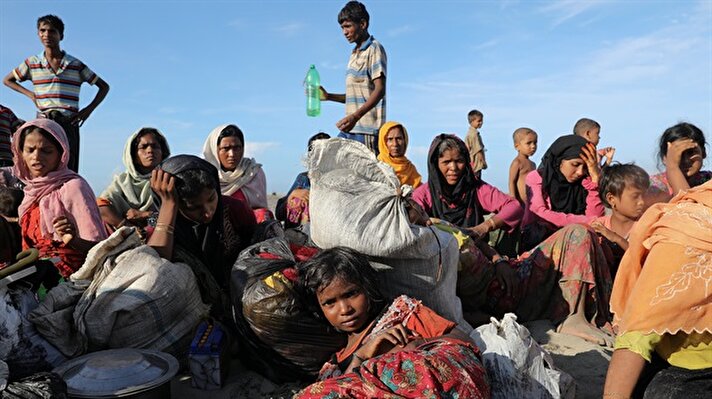 Newly arrived Rohingya refugees 